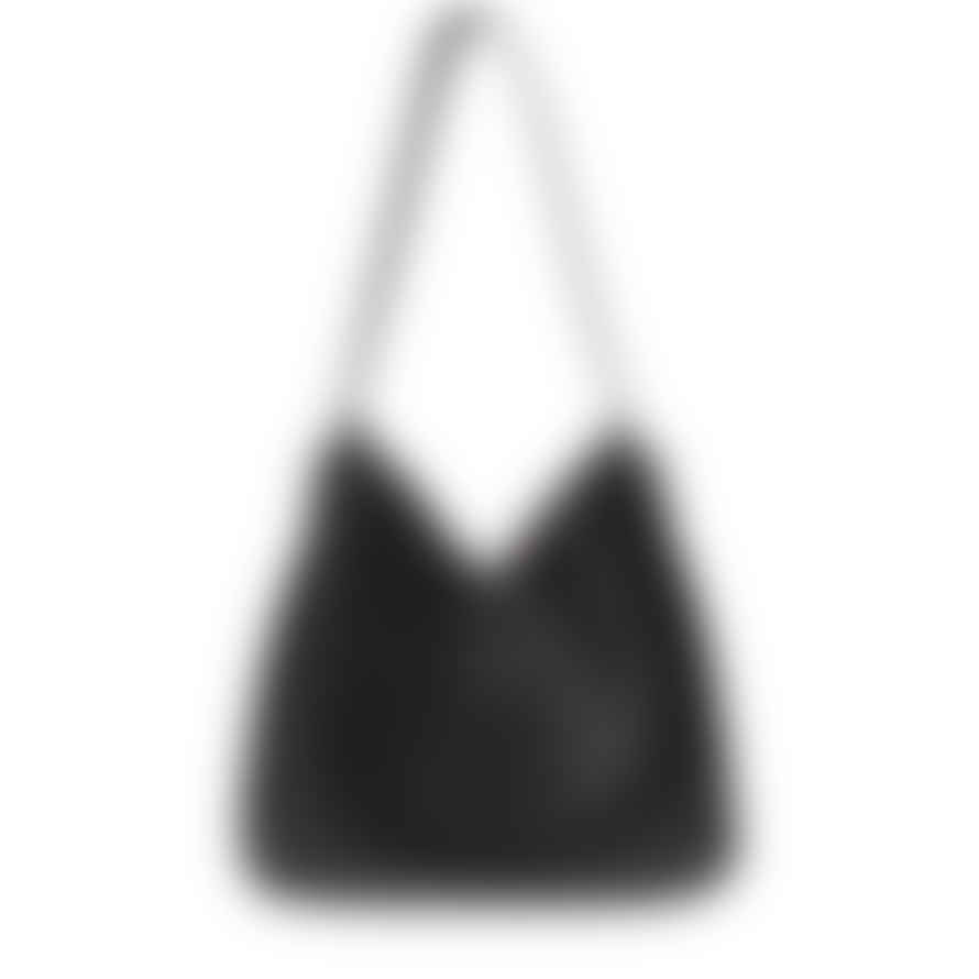 Every Other Bags Every Other Large Short & Long Strap Slouch Shoulder Bag - Black