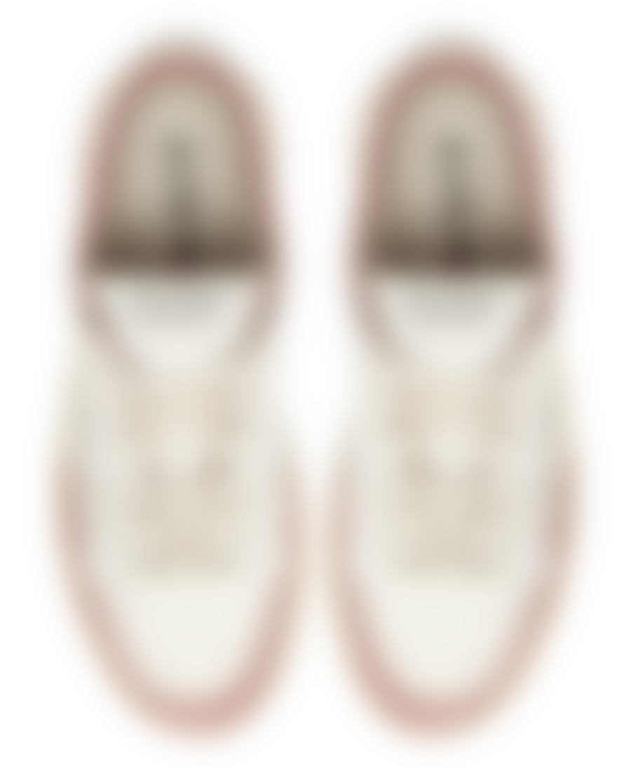 Autry Autry Medalist Low Leather Sneaker White, Goatskin & Pink Suede