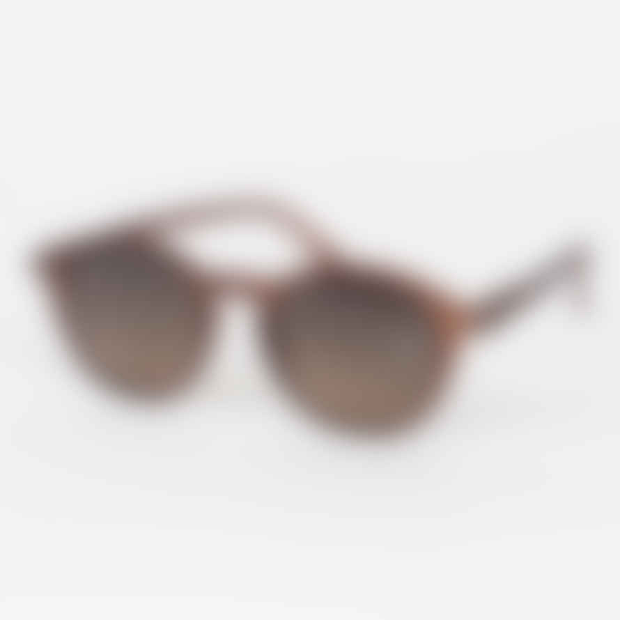IZIPIZI #d The Iconic Round Sunglasses In Mahogany