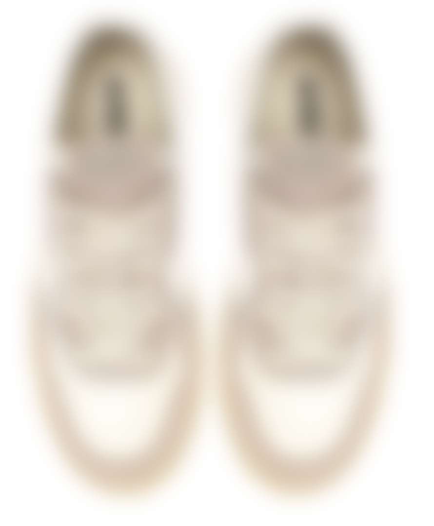 Autry Autry Medalist Low Canvas Sneaker White & Beige