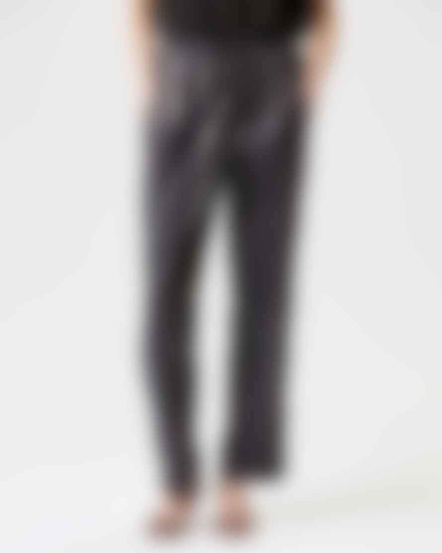 Isabel Marant Black Large Faux Leather Trousers