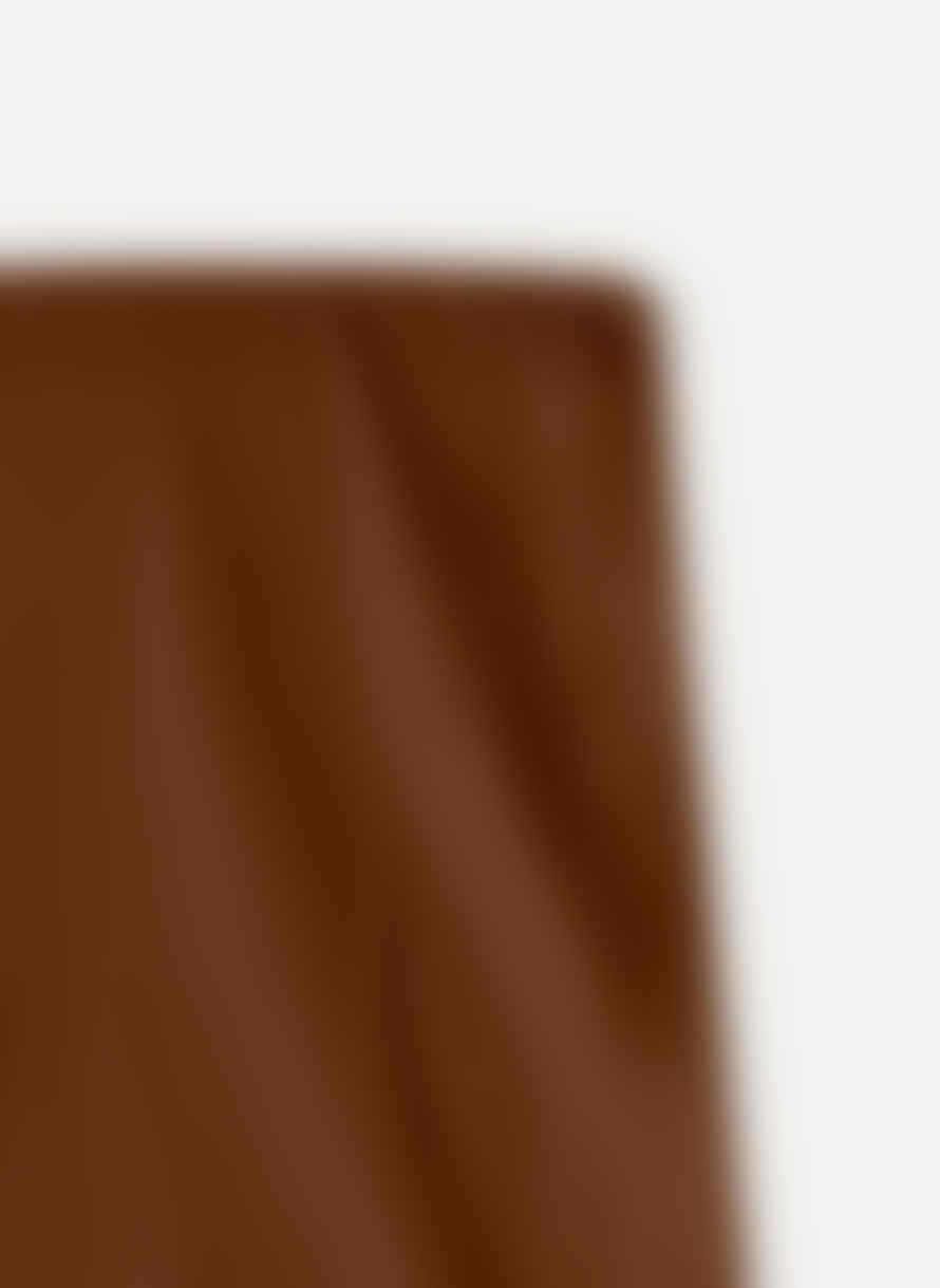 Yerse Sateen Midi Skirt - Chocolate