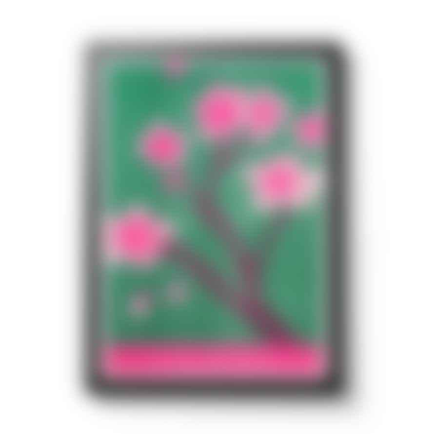 Tom Bingham Cherry Blossom A3 Framed Riso Print