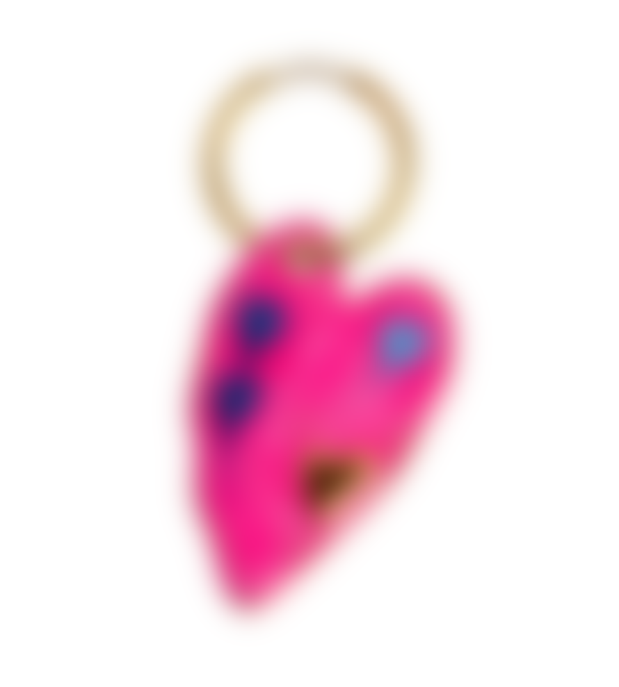 ANNEDAY | Canvas Heart Earring - Pink