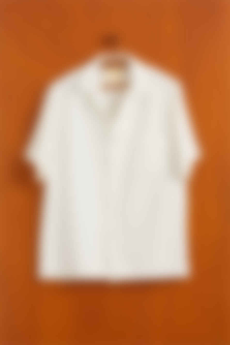  Portuguese Flannel White Pique Shirt