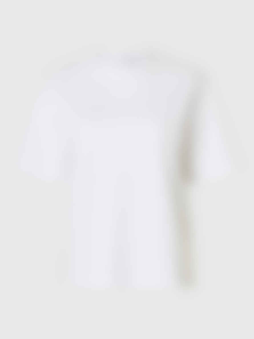Selected Femme Vilja T-shirt - White/pink