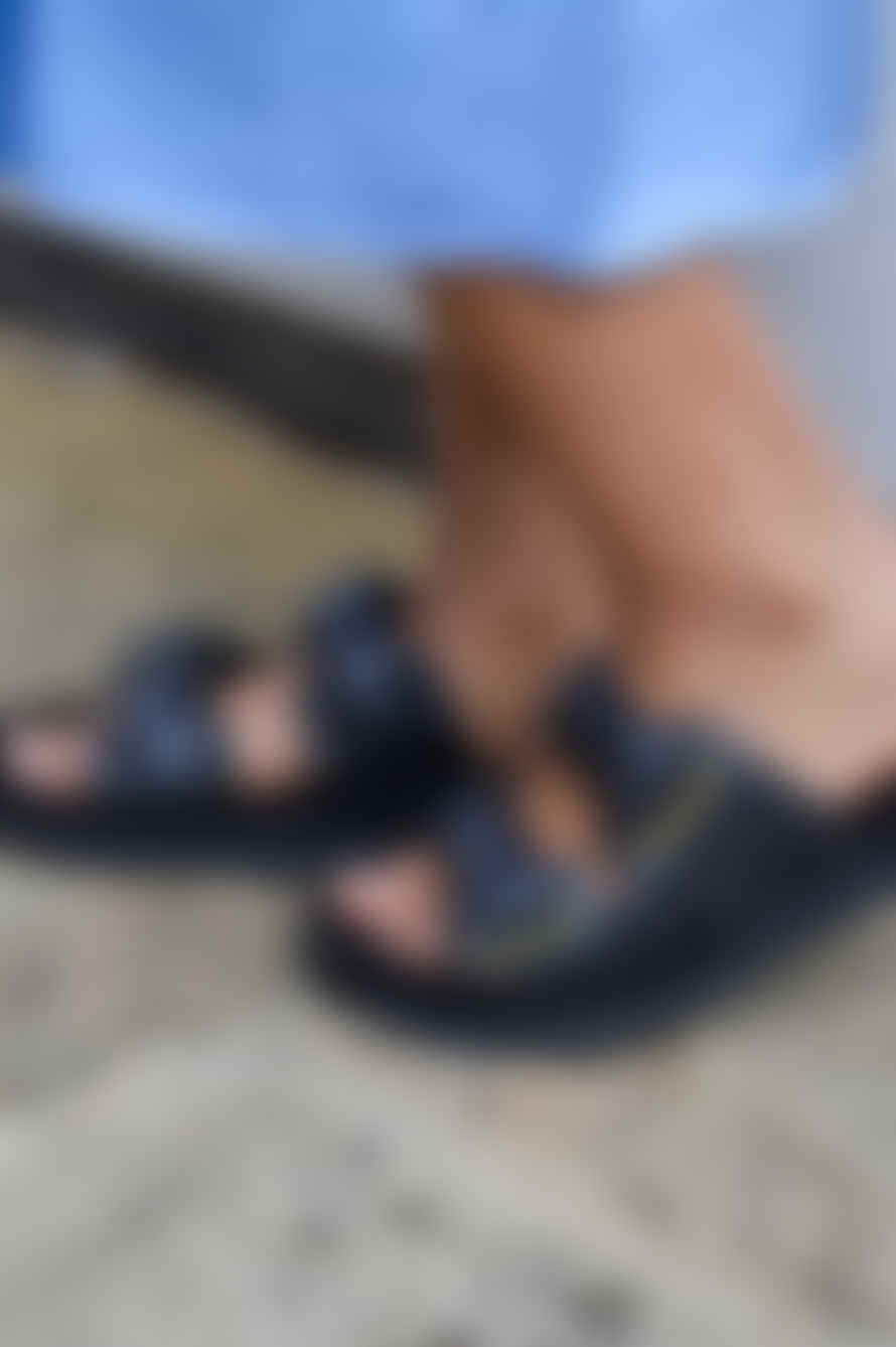 Woden Lisa Black Sandals