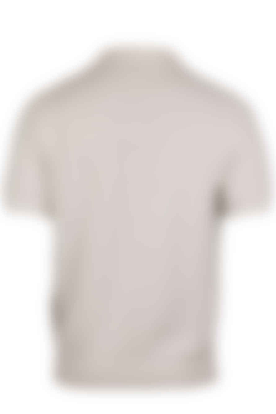 Stenstroms - Textured Linen/cotton Polo Shirt In Off White 4202482541050