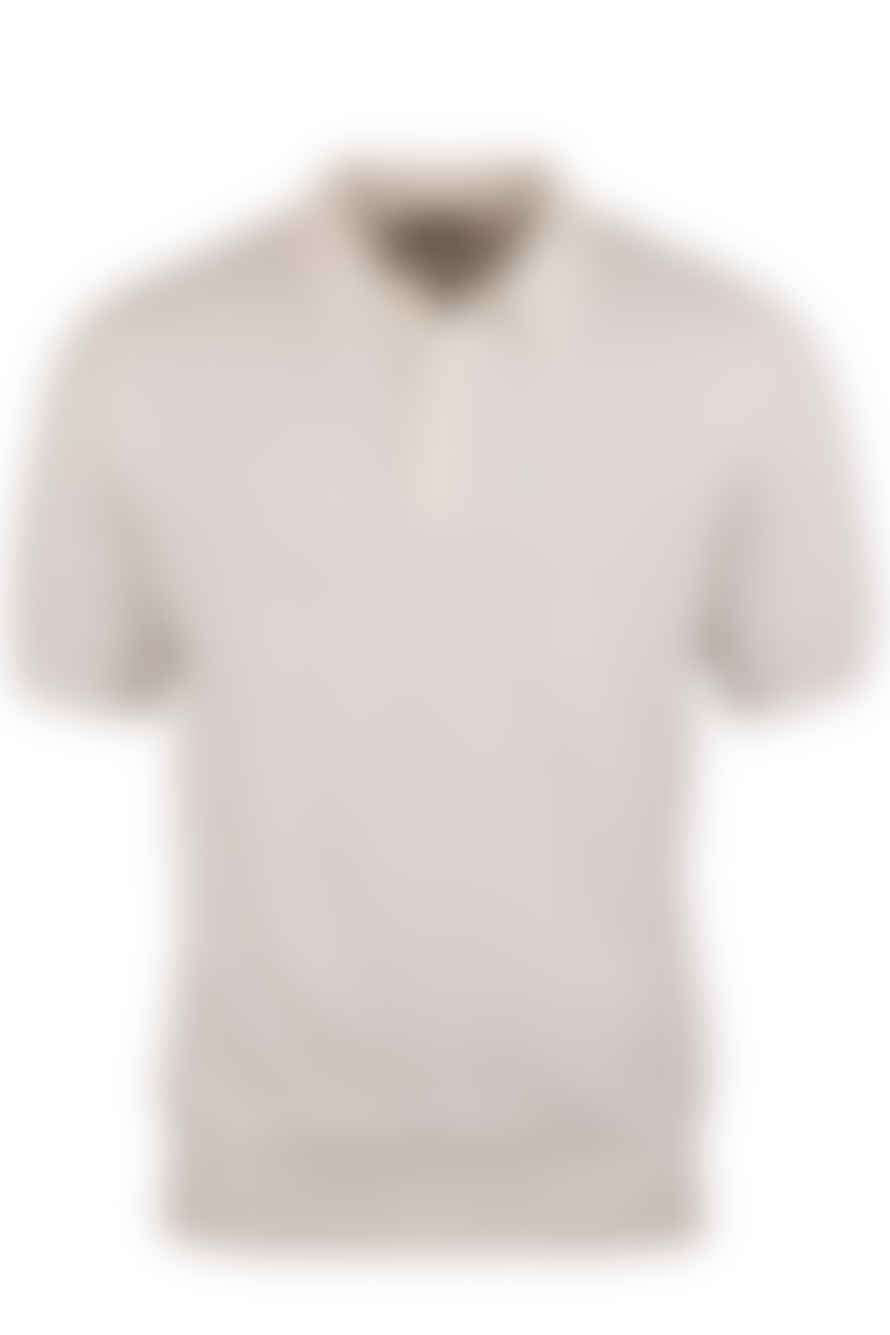 Stenstroms - Textured Linen/cotton Polo Shirt In Off White 4202482541050