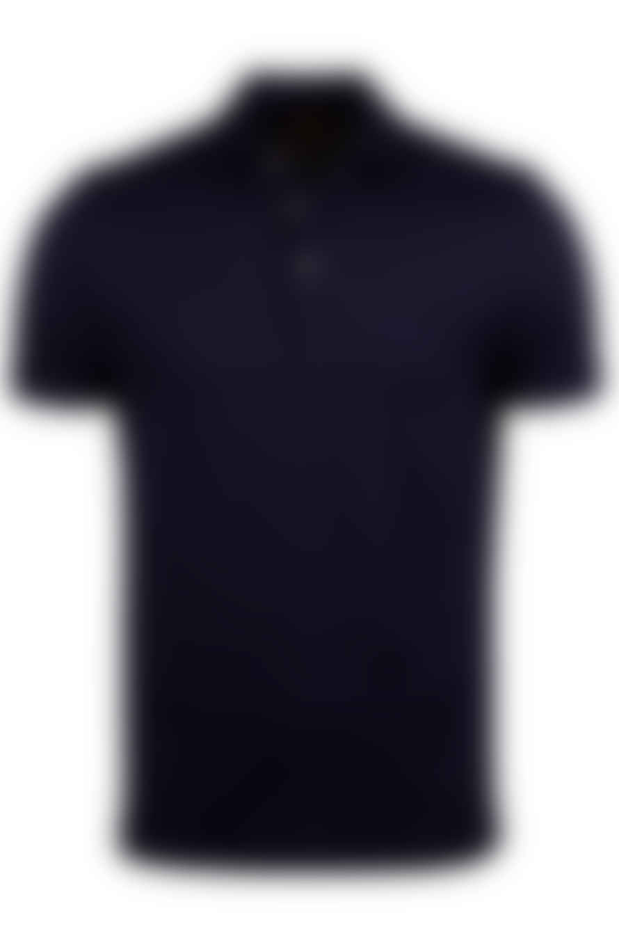 Stenstroms - Navy Blue Linen Polo Shirt 4412742462180