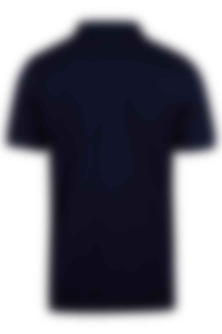 Stenstroms - Navy Blue Cotton Pique Polo Shirt 4401252401190