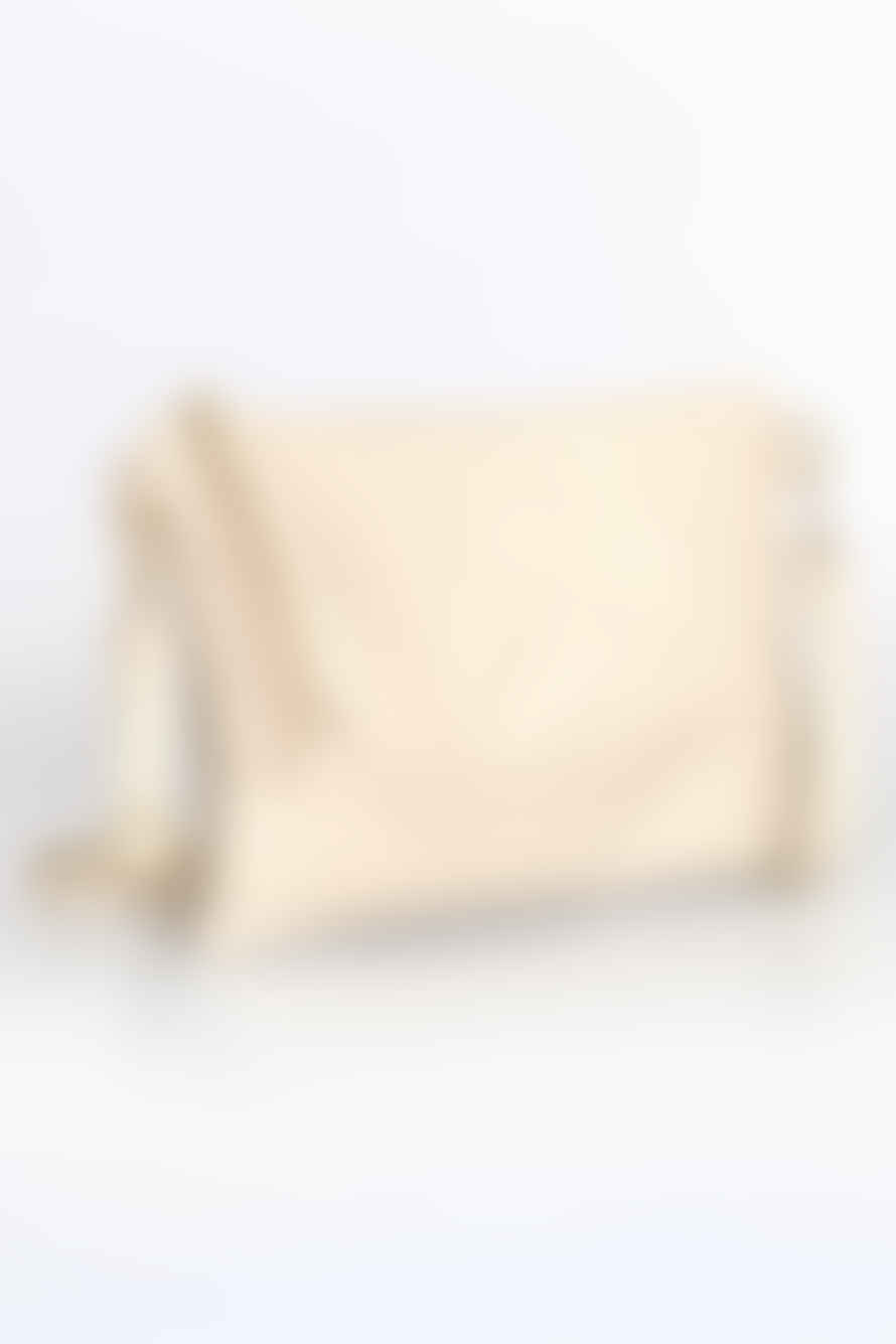 Miss Shorthair Ltd Miss Shorthair 6556cr Cream Large Genuine Italian Leather Wristlet Clutch Bag