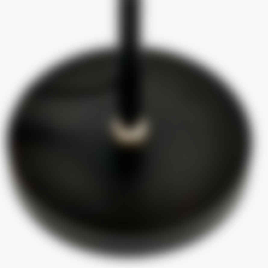 Distinctly Living Pavia Smoke Glass Ball And Black Metal - Table Lamp