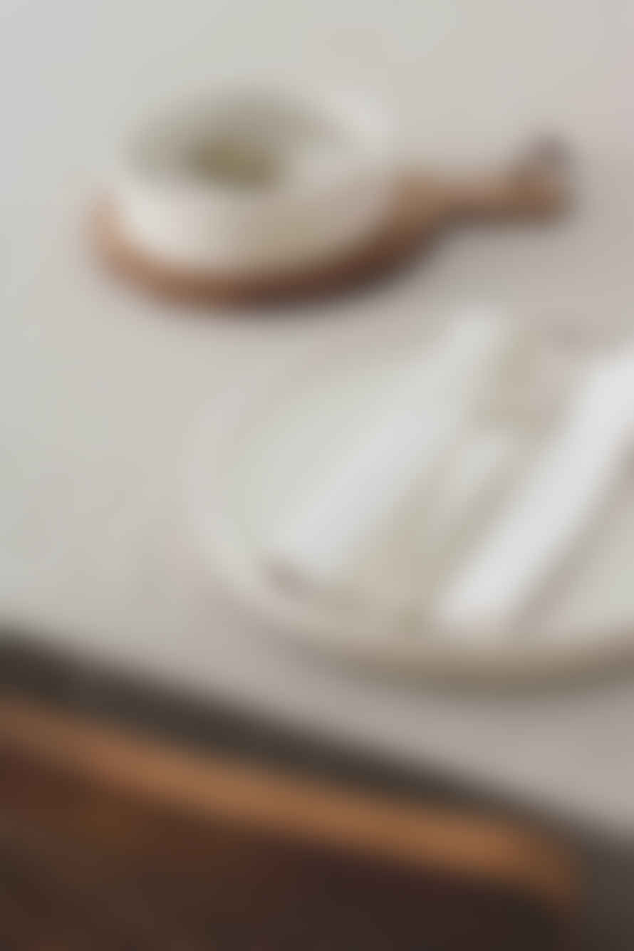O Cactuu Bord Cream 25 Cm - Keramisch Dinerbord - Handgemaakt