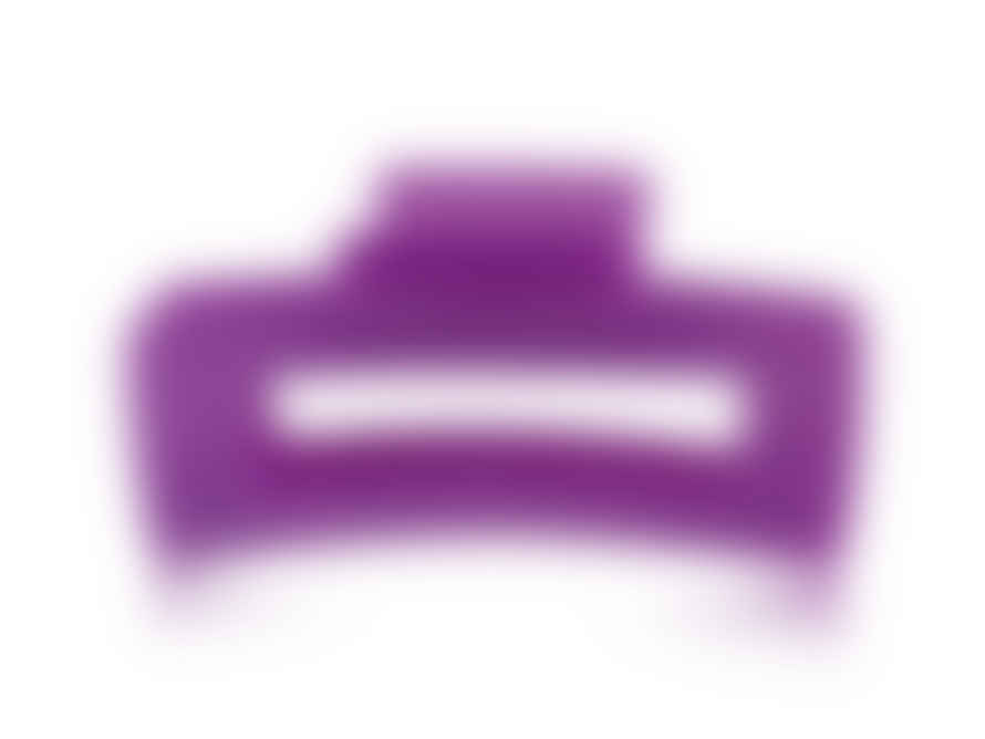 Big Metal Melia Resin Bulldog Hair-clip - Purple