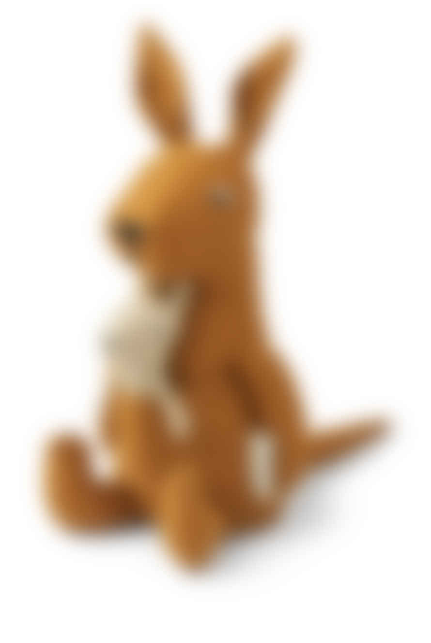 Liewood Halfdan Kangaroo Teddy - Golden Caramel