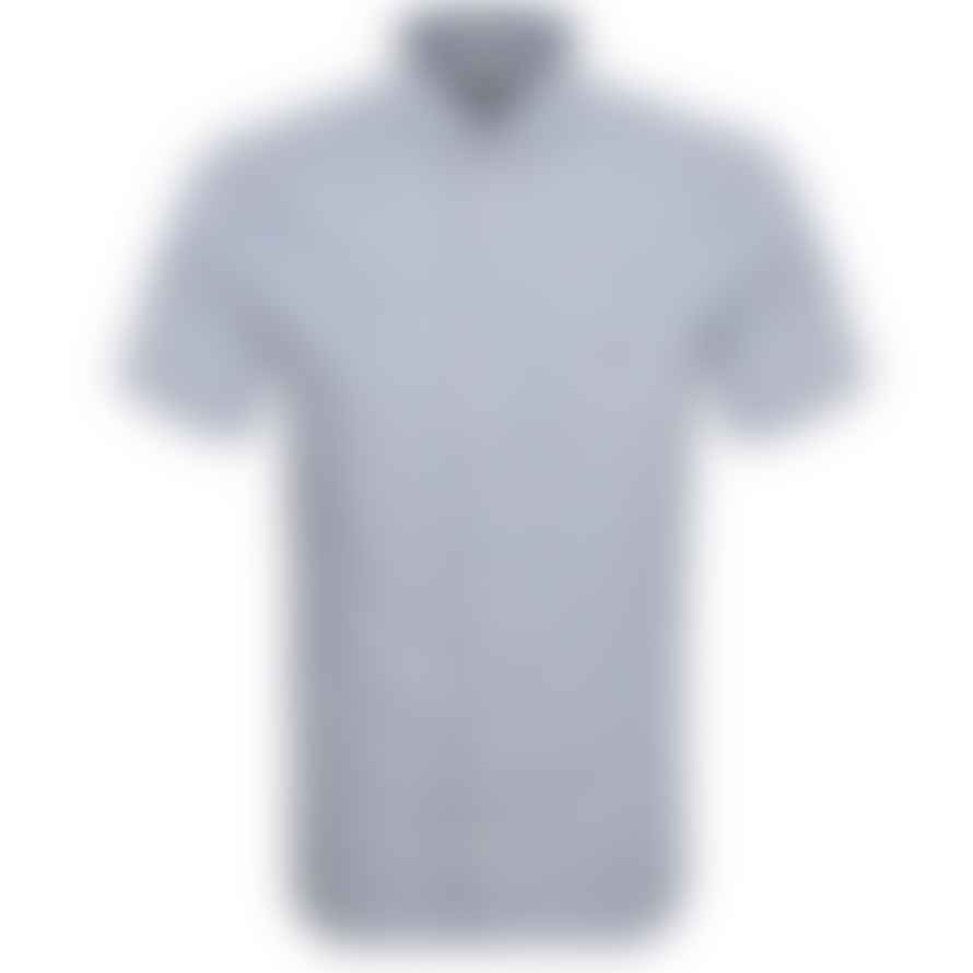 Gant Gant Regular Fit Striped Cotton Linen Short Sleeve Shirt