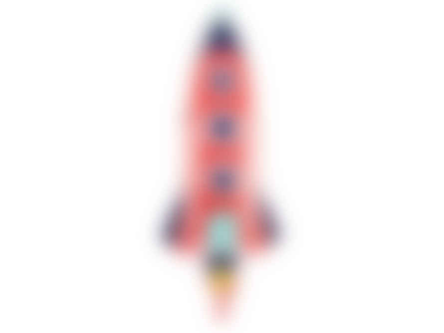 Partydeco Foil Balloon Rocket, 44x115cm, Mix