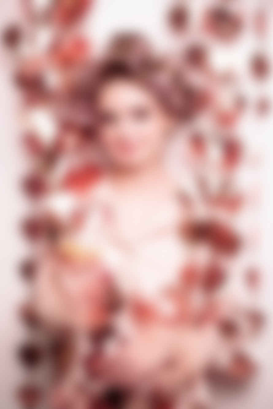 Unique Party Curtain - Hearts, Rose Gold, 100x245cm