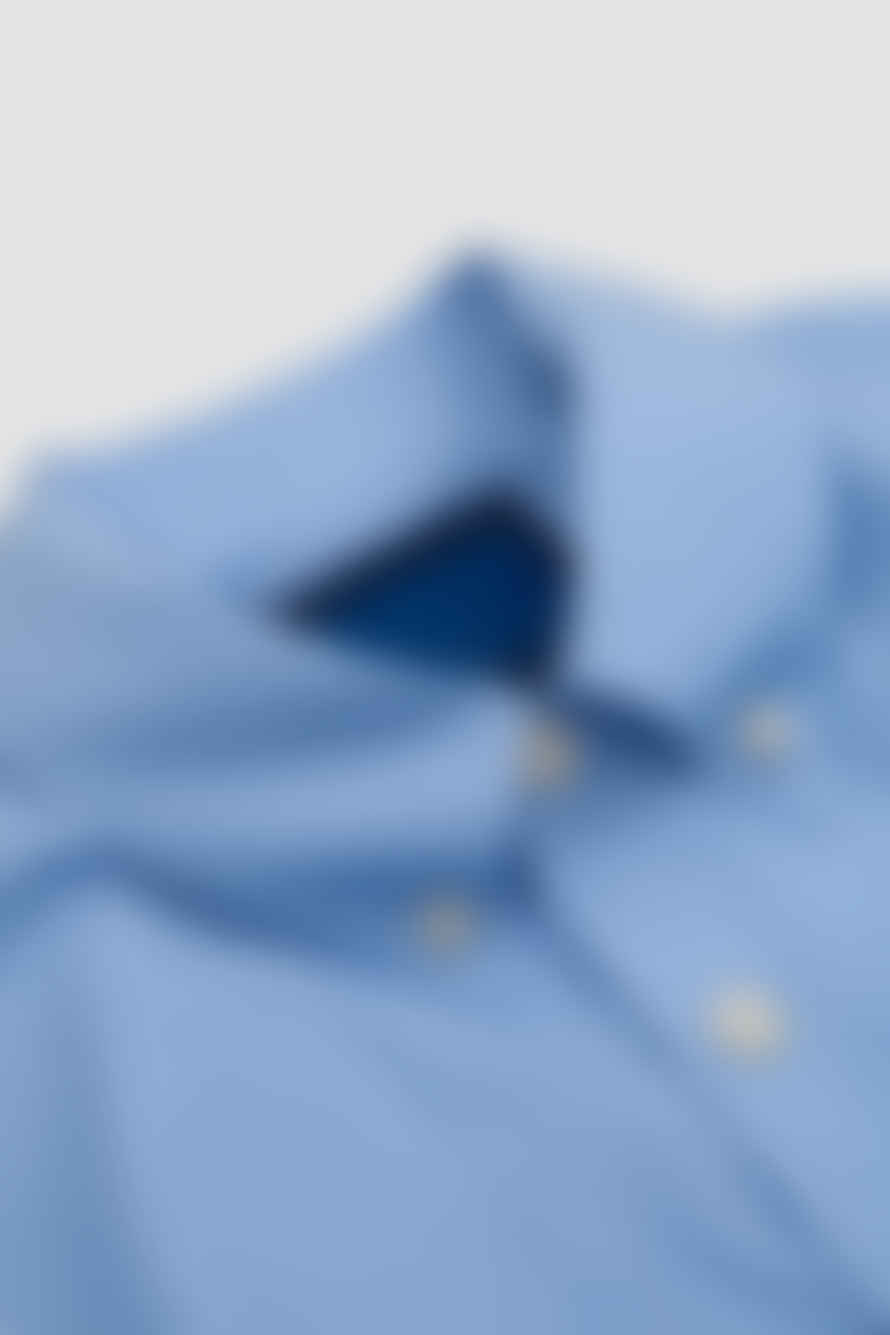 Document 100´s Cotton Button Down Shirt Blue