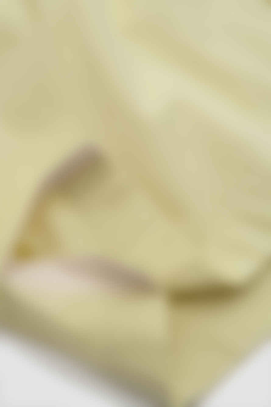 Margaret Howell Flap Pocket Shirt Yarn Dye Pale Yellow