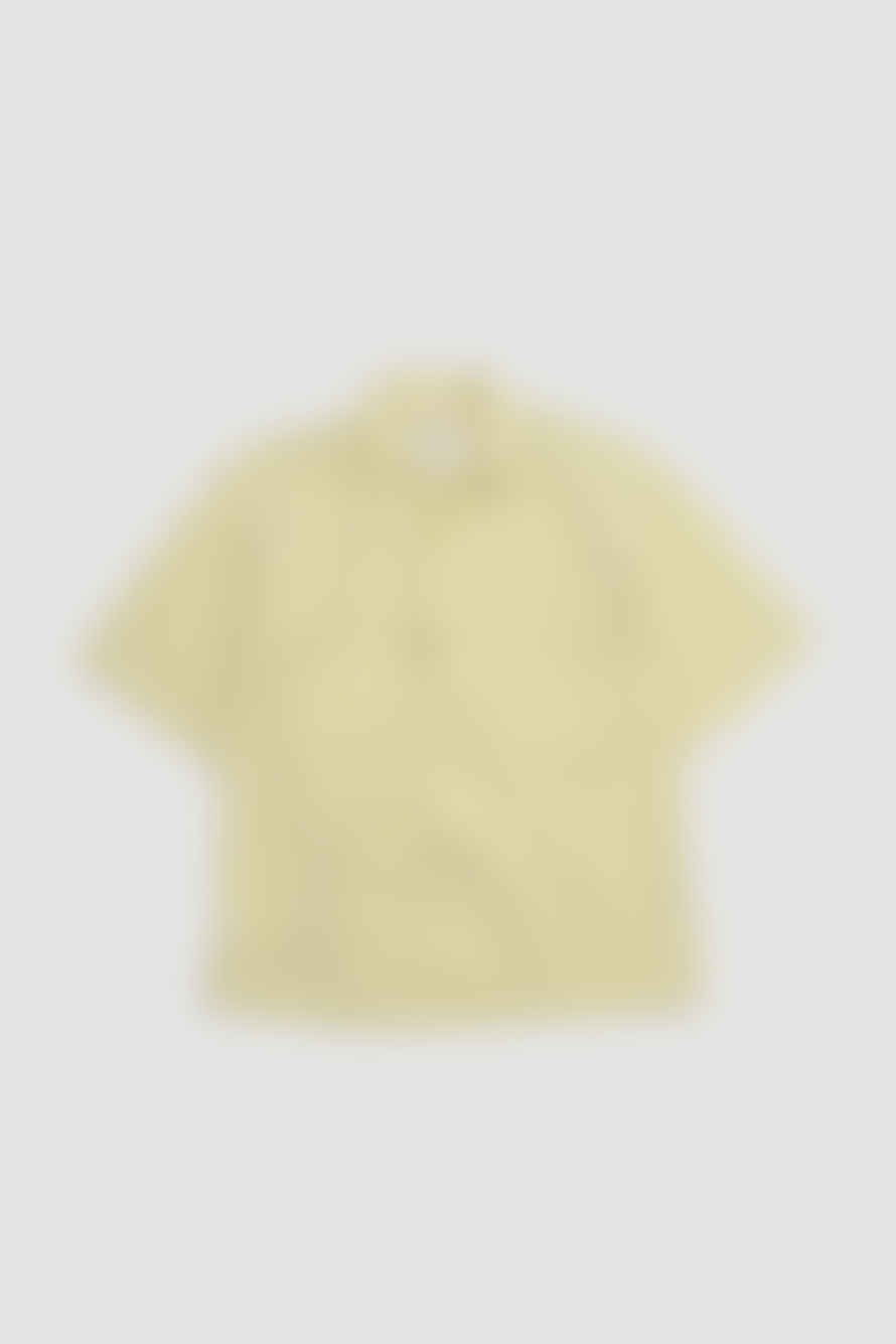 Margaret Howell Flap Pocket Shirt Yarn Dye Pale Yellow