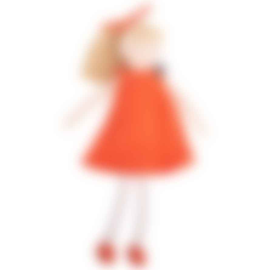 Trousselier Doll with Dress 30Cm - Orange Organic Cotton