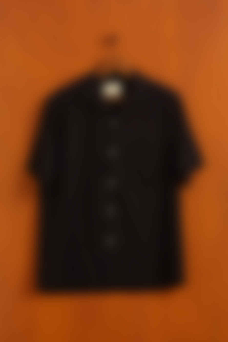  Portuguese Flannel Pique Shirt Black