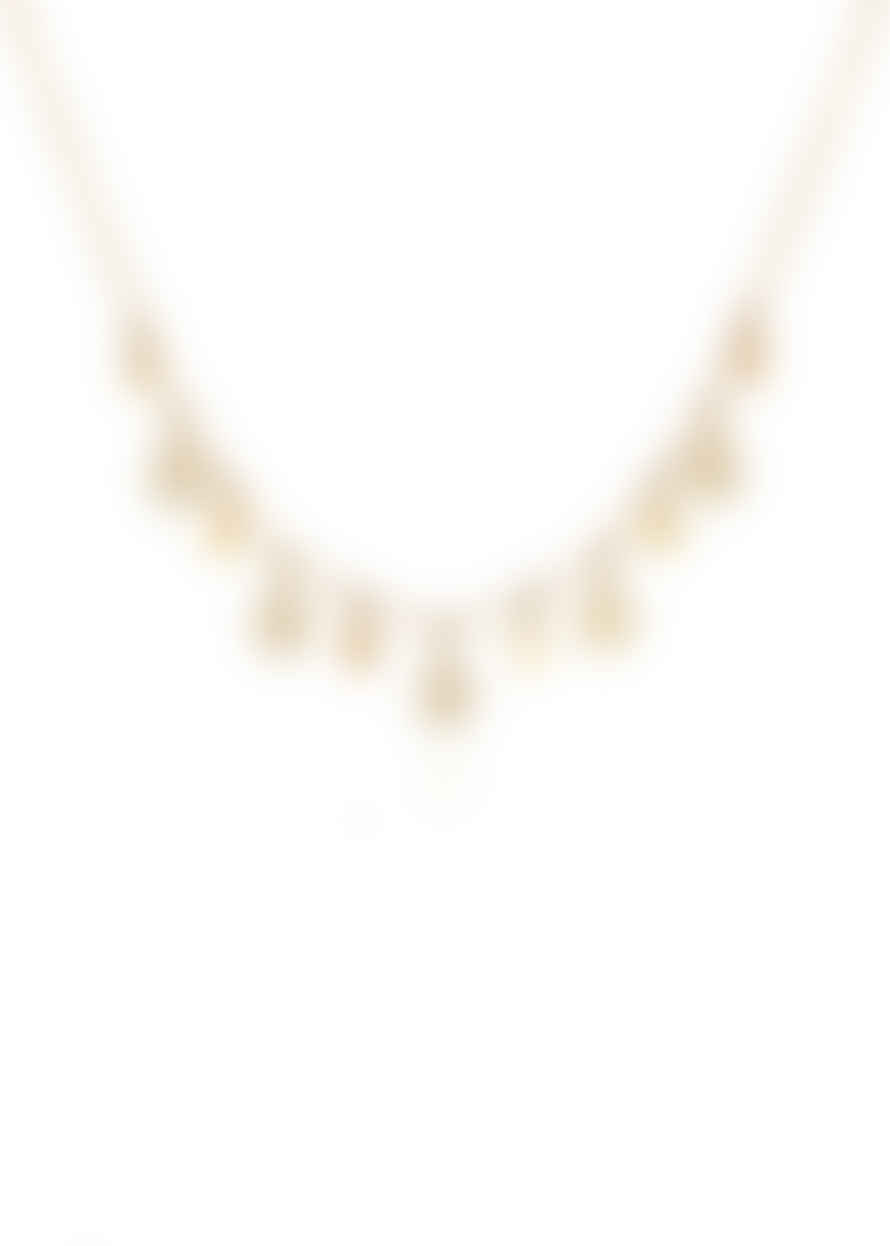 Anna Beck Teardrop Charm Collar Necklace - Gold