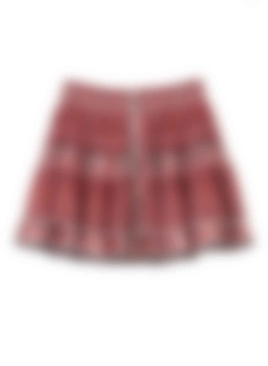 BOHO BEACH FEST M.a.b.e. Mari Print Mini Skirt - Red