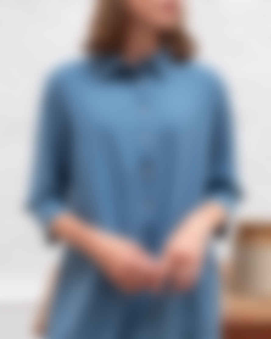 Bibico Tara Shirt Dress - Denim Stripe