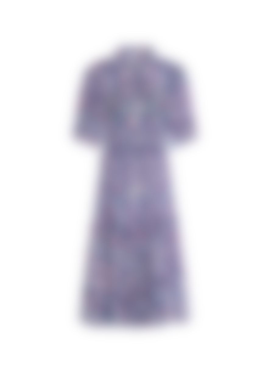 SUNCOO Cipri Printed Dress In Fuchsia From