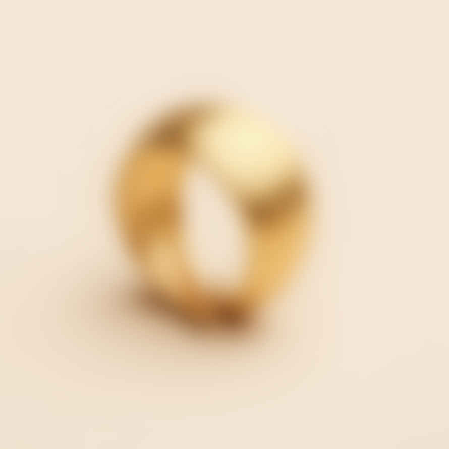 TUSKcollection Hania Gold Chunky Ring