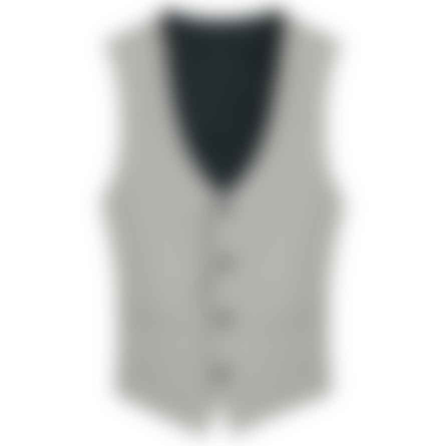 Remus Uomo Lucian Windowpane Check Suit Waistcoat - Beige