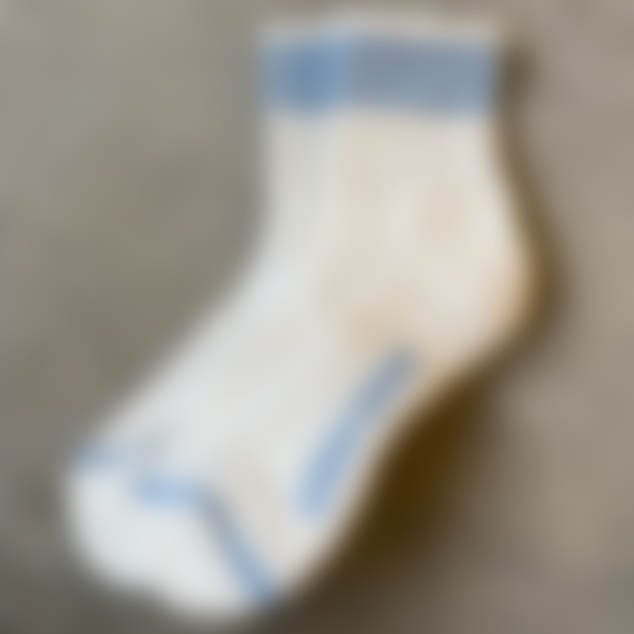 Le Bon Shoppe Ivory/blue Stripe Girlfriend Sock