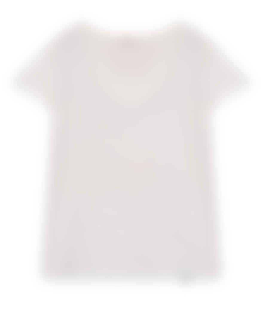 cashmere-fashion-store The Shirt Project Organic Baumwoll Shirt V-ausschnitt Kurzarm