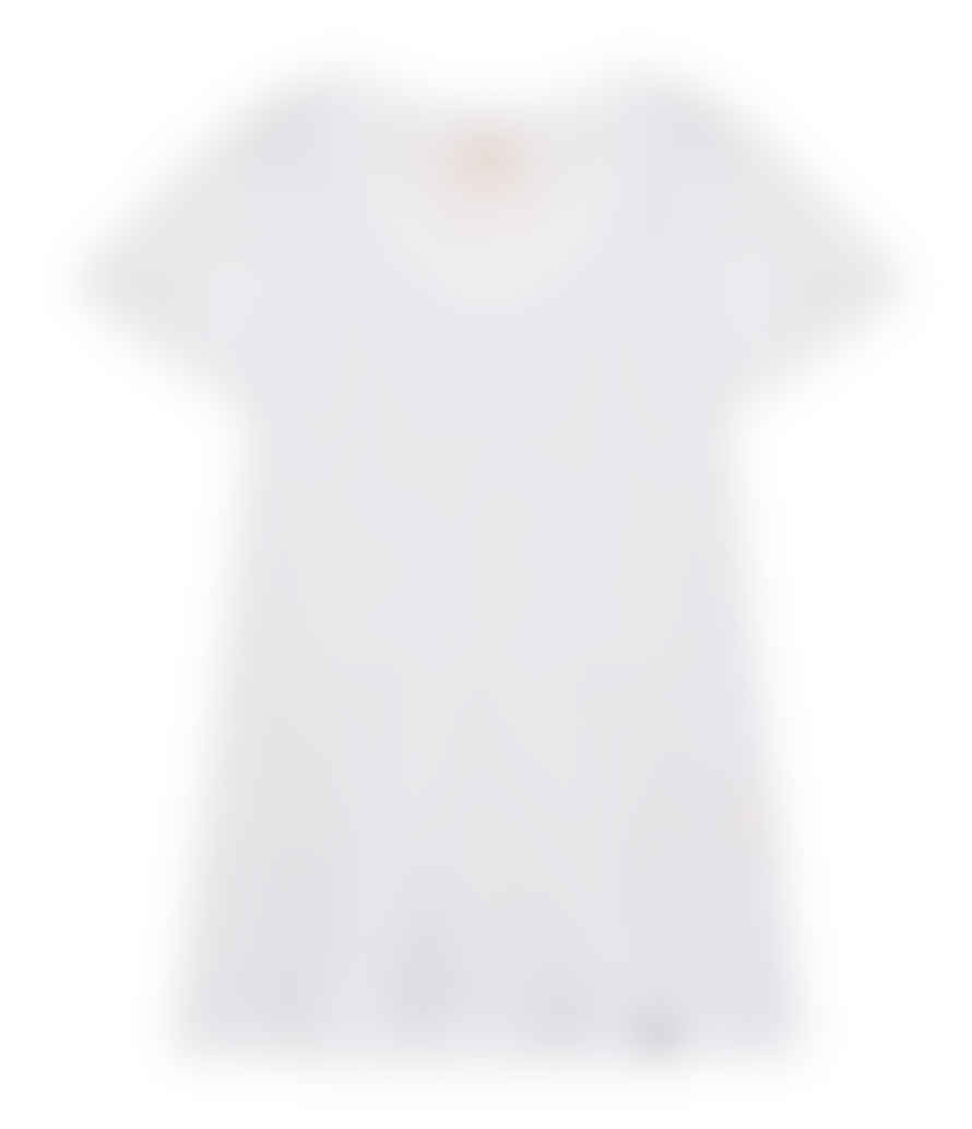cashmere-fashion-store The Shirt Project Organic Baumwoll Shirt V-ausschnitt Kurzarm
