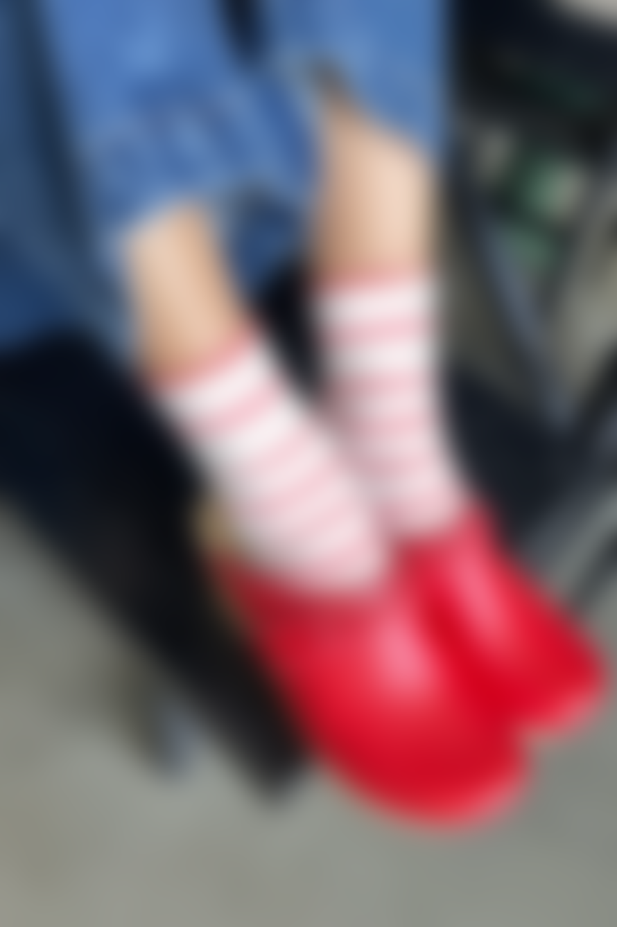 Le Bon Shoppe Candy Cane Wally Sneaker Sock