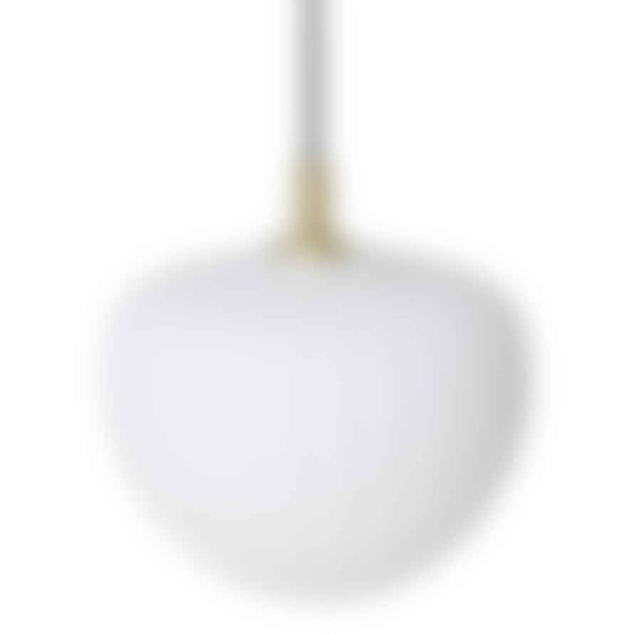 MOUD Home Moma Pendant - White Glass And Brushed Brass