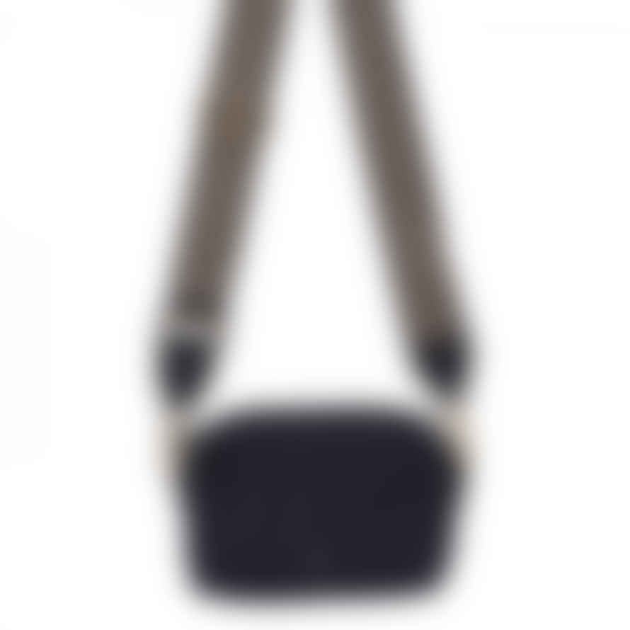 Abro Kaia Navy Raffia Woven Bag