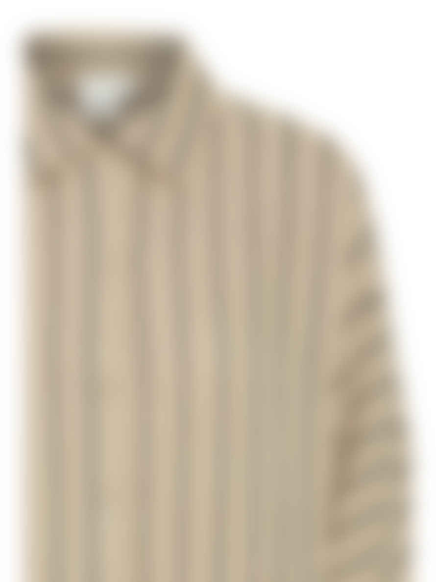 ICHI Foxa Striped Beach Shirt