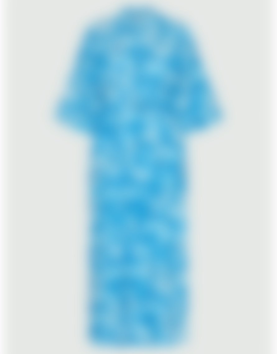 Marella Marella Debutto Water Colour Flute Sleeve Dress Size: 14, Col: Turquoi