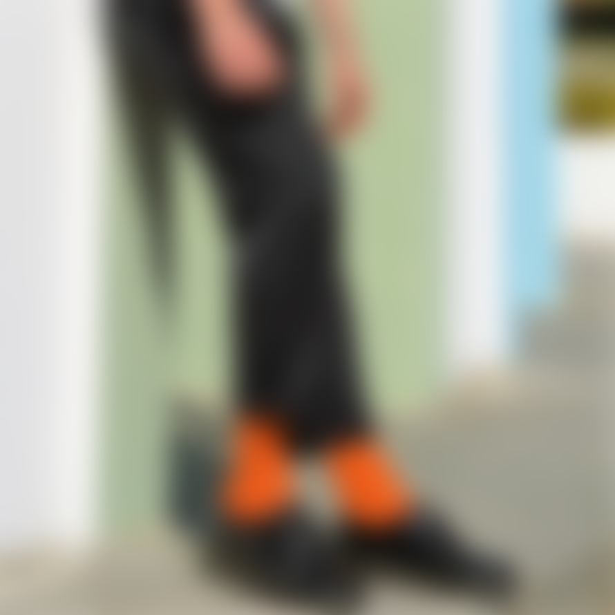 KLUE Orange Pastel Solid Socks