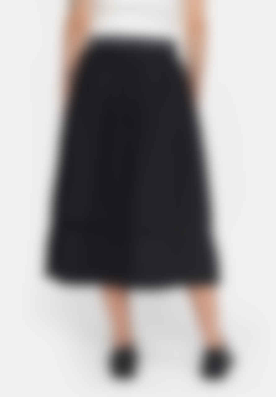 esmé studios Luna Organic Cotton Midi Skirt | Black