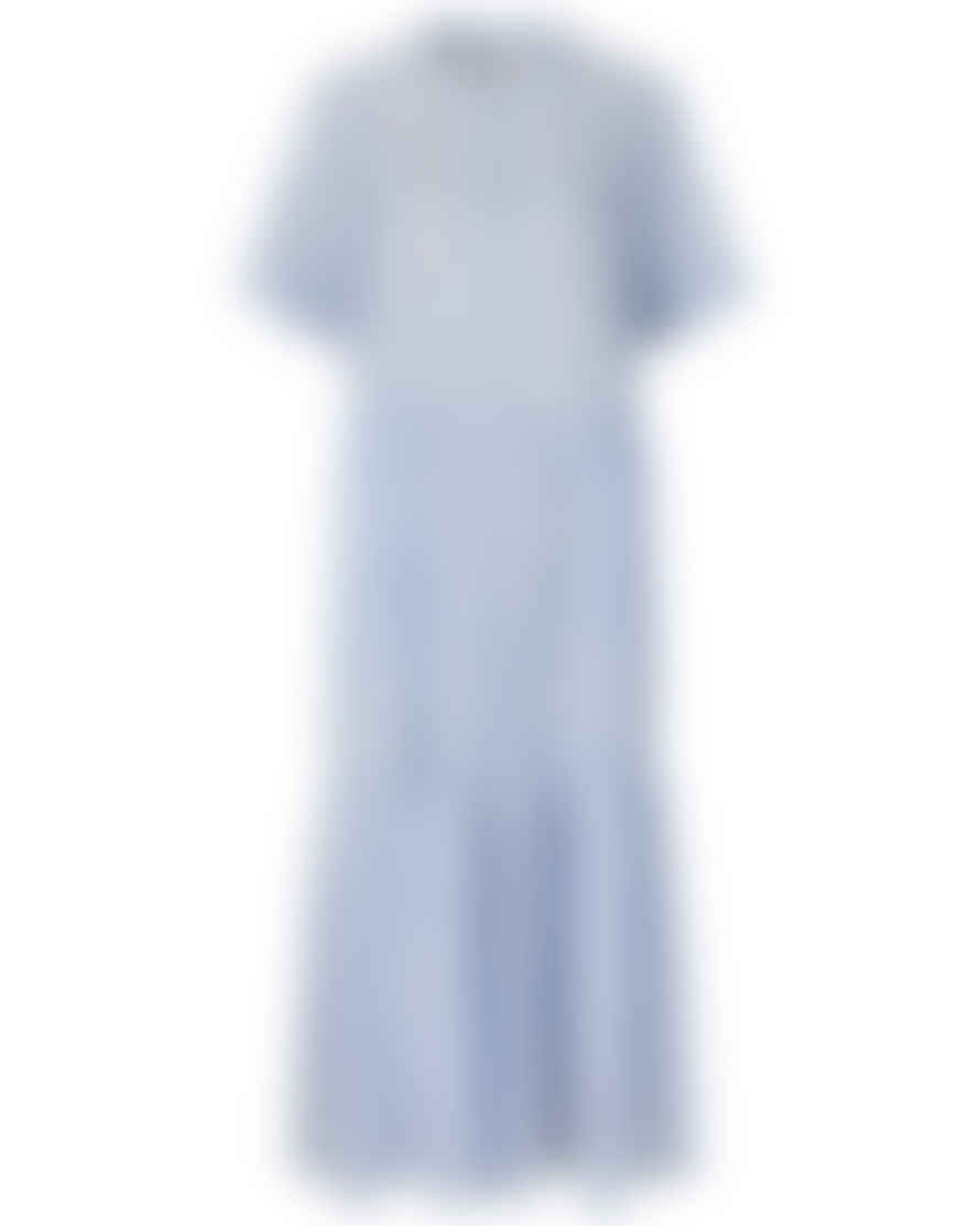 Lollys Laundry Fie Midi Dress Blue Stripe