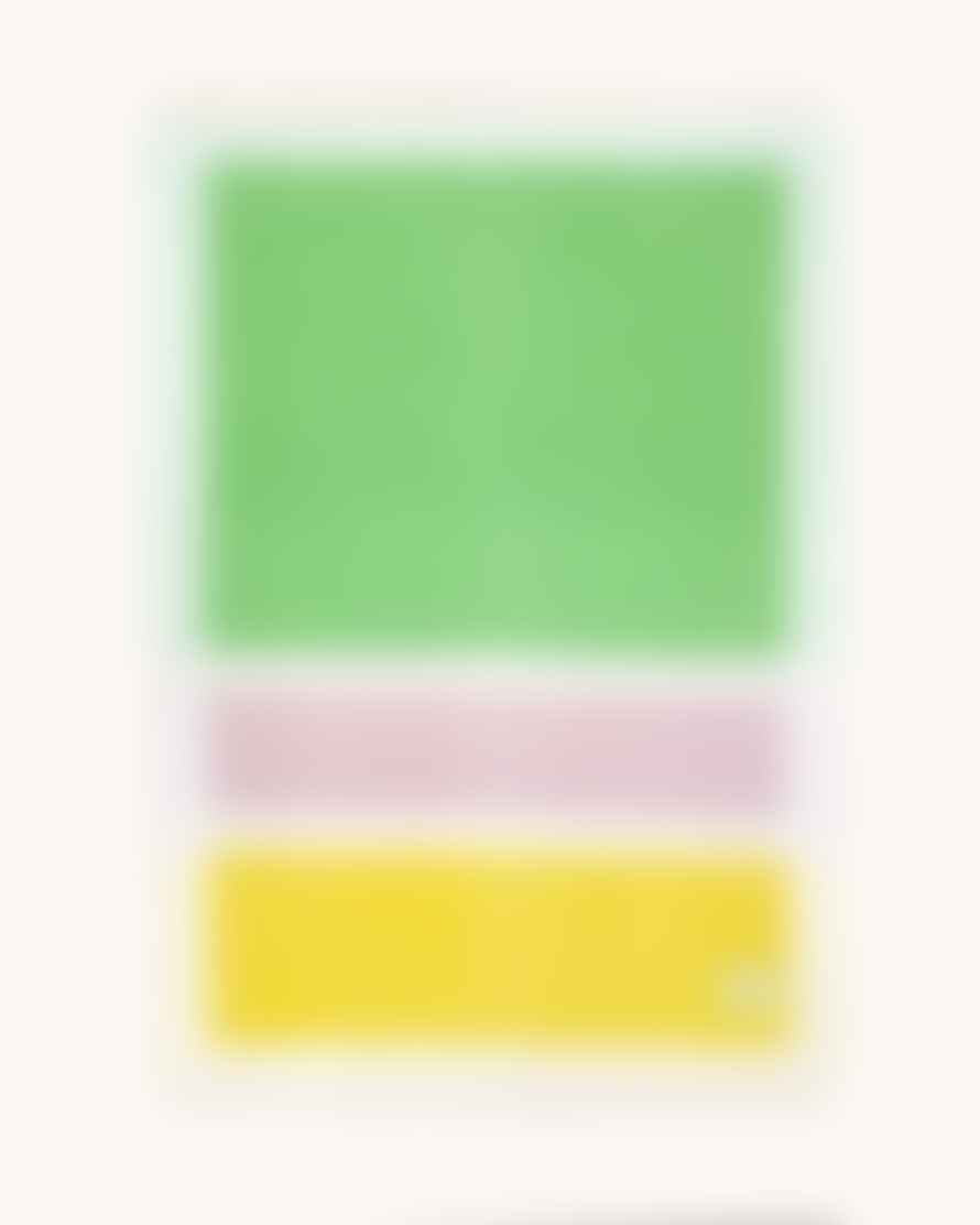 MAISON DEUX Color Block Blanket Yellow - 130 x 200 cm