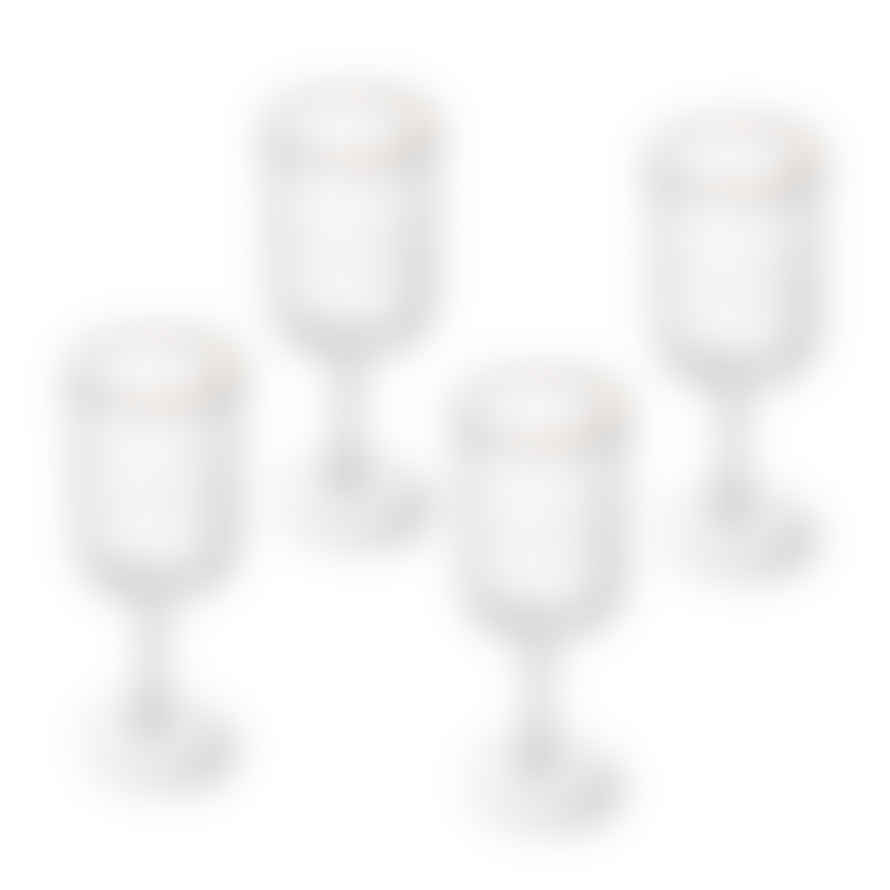 Distinctly Living Set Of 4 Crystal Glass Wine Glasses - White Wine