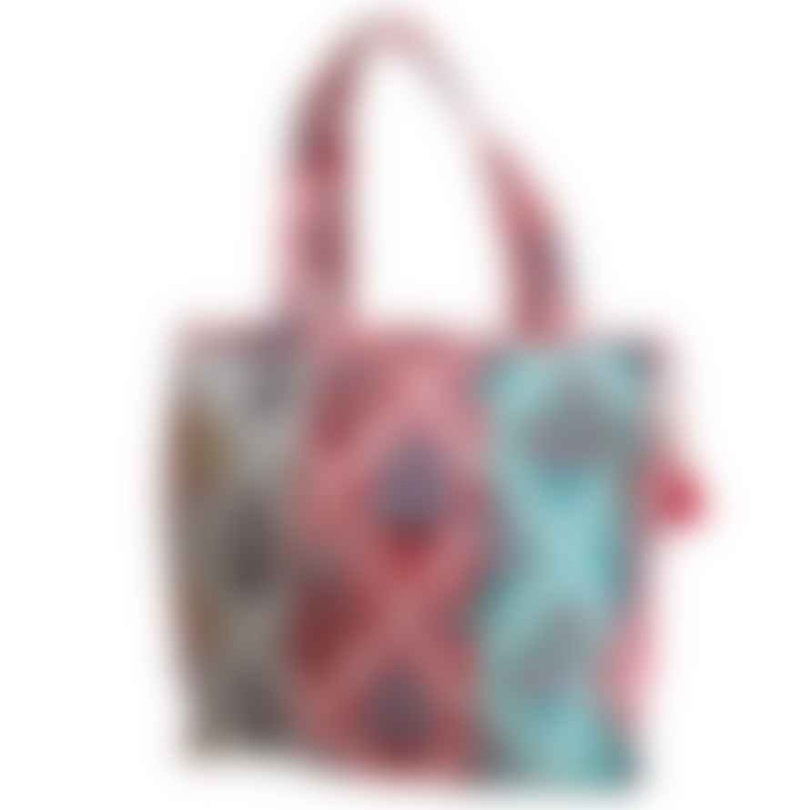 House of disaster Block Printed Patchwork Floral Quilted Bag
