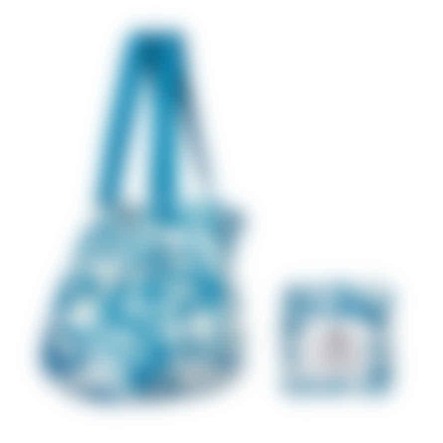 Dock & Bay UK Everyday Bag - Compact & Foldable Beach Bag- Medium (39x19cm) Marine Dream