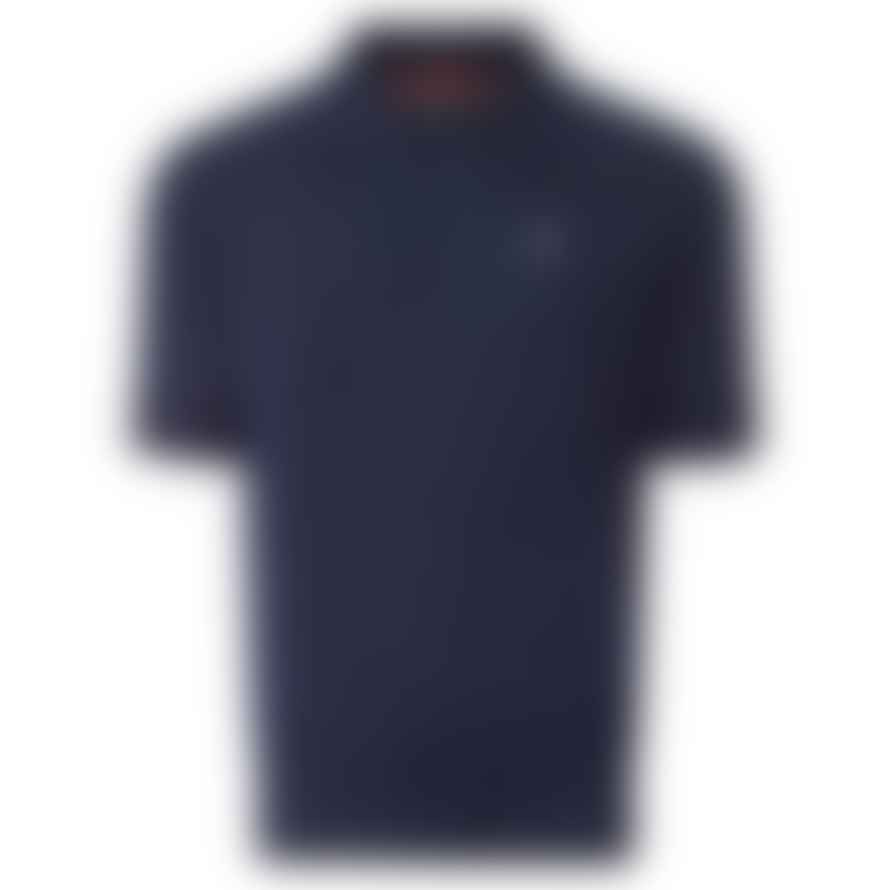 Merc London Archie Knitted Polo - Navy
